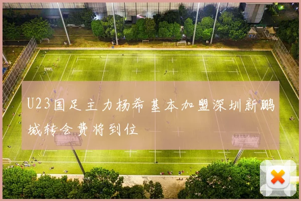 U23国足主力杨希基本加盟深圳新鹏城转会费将到位